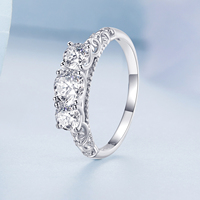Nouvelle bague en argent de luxe en zircon s925, bracelet en platine plaqué vent froid exquis BSR318