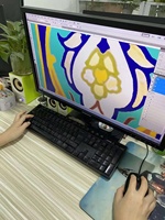 Panneaux de carreaux islamiques en céramique 5x5 faits à la main motif personnalisé pour la décoration murale intérieure et extérieure pour les bordures