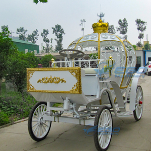 Carruaje de Calabaza Eléctrico de Lujo 2025 al por Mayor, de Alta Calidad, Blanco, Estilo Cenicienta, Cama de Princesa, para Bodas - Product Image 3