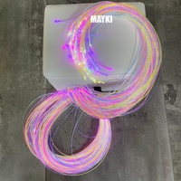 Kit de fibres optiques interactives pour la régulation sensorielle : queues de fibres optiques pour une expérience sensorielle apaisante pour les enfants