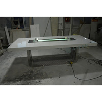 Table de réunion moderne de grande taille, 10 places, table de conférence, taille personnalisée pour 10 personnes, 16 personnes