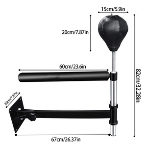 Bola <span class=keywords><strong>de</strong></span> reflejos <span class=keywords><strong>de</strong></span> <span class=keywords><strong>boxeo</strong></span> transfronteriza, tipo palo giratorio, montada en pared, retráctil, sensible, para velocidad y esquiva <span class=keywords><strong>de</strong></span> golpes - Product Image 3