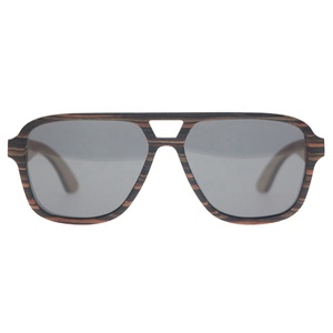 Best Selling Handmade Vintage Design Wooden Pilot <strong>Sunglasses</strong> CE Cat3 UV400 Polarized Men's <strong>Sunglasses</strong> - Product Image 2
