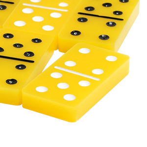 Dominos en acrylique personnalisables, dominos de haute qualité fabriqués en usine avec des points noirs, divers effets disponibles pour le jeu et la collection - Product Image 2