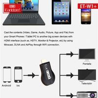 Earldom 2.4G + 5G Vente directe d'usine moins cher dongle miracast WIFI m4 plus affichage sans fil wifi android tv dongle