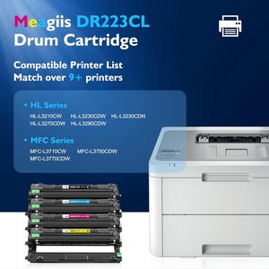 DR-223CL Juego de Unidades de Tambor Compatible con <span class=keywords><strong>Brother</strong></span>, Repuesto para Impresoras HL-L3210CW HL-L3230CDW HL-L3270CDW <span class=keywords><strong>MFC</strong></span>-<span class=keywords><strong>L3770CDW</strong></span> - Color, Paquete de 4 - Product Image 2