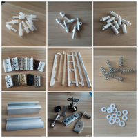 Volets de plantation chinois, accessoires de volets à lamelles avec tige d'inclinaison dissimulée, ouverture horizontale, tige d'inclinaison invisible