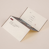 Enveloppe en papier pliée en trois avec logo personnalisé, emballage multi-usages plié en trois, carte écologique, brochure d'instructions pliée en trois