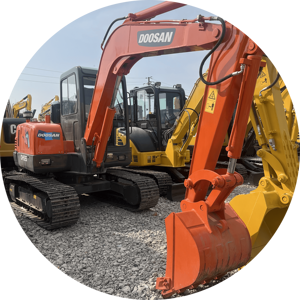 Escavatore DOOSAN DH55 idraulico cingolato usato escavatore asta di seconda mano 5 tonnellate escavatore - Product Image 1