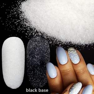 50g <span class=keywords><strong>sucre</strong></span> ongles paillettes poudre noir blanc laine manteau Nail Art poudre Pigment poussière pour Halloween noël <span class=keywords><strong>manucure</strong></span> décoration - Product Image 5