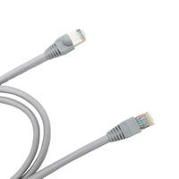 Cable de Red RJ50 10P10C, Conector Modular RJ48 Chapado en Oro con Conexión Blindada, Cable Ethernet Cat5e