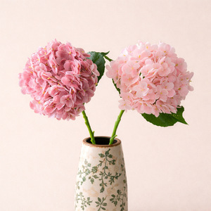 Flores Artificiales de Hortensia de 30cm-100cm, Color Rosa, Realistas, para Decoración de Bodas y Hogar - Product Image 1