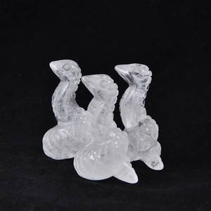 Scultura di Serpente Curativo Incisa su Cristallo, Statuetta in Gemma Naturale, Oggetto Decorativo per la Casa, Artigianato, Ornamenti di Serpente Intagliati - Product Image 3