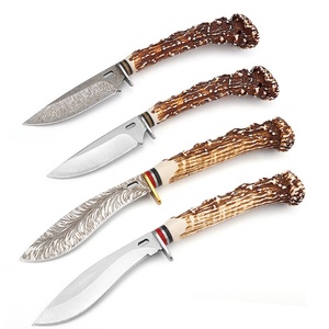 Couteau EDC d'extérieur à manche en plastique imitation os, personnalisable OEM, multifonctionnel, en acier inoxydable, pour jardinage, pointe tombante 2,5 mm - Product Image 5