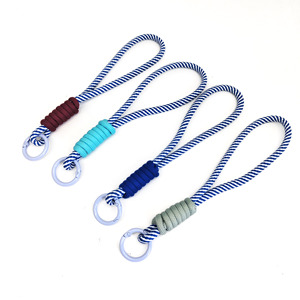 Lanière de téléphone portable courte en polyester tressé coloré portable, durable, porte-clés, anti-perte, design mignon - Product Image 1