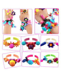 Kit de fabricación de joyas DIY, juego de cuentas a presión, cuentas creativas para niños, niñas y niños pequeños - Product Image 4