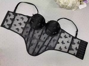Thời trang áo nịt ngực phụ nữ TANK TOPS bra sexy bustiers giữ gìn Corset Tops của phụ nữ đồ lót đám cưới 3D trang trí bướm - Product Image 2