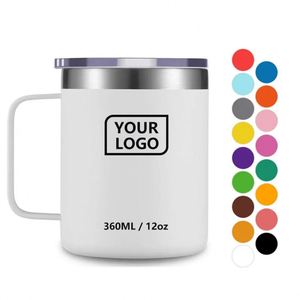 Double-layer 304 Stainless Steel Vacuum Insulated <b>Gift</b> Thermos Cup 12oz Office Mug Coffee <b>Large</b> Capacity - Product Image 1