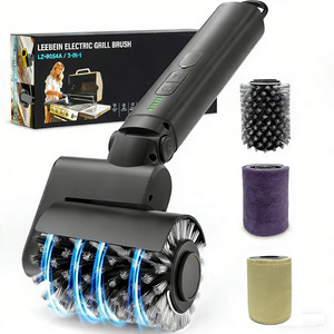 Brosse de nettoyage électrique automatique pour barbecue rotative avec poils en fil d'acier - Product Image 1