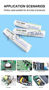 Gel de silicone RTV monocouche thermoconducteur souple pour le scellement des composants électroniques sensibles, amortissement des vibrations, entretien facile, faible coût - Product Image 2