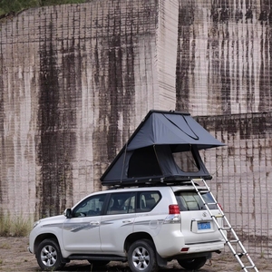 Tente de toit triangulaire Yeschang en alliage d'aluminium à coque rigide, toile anti-déchirure, imperméable, pour voiture/SUV, quatre saisons, une chambre, installation rapide - Product Image 2