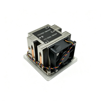 Refroidisseur de processeur de serveur actif 205W 2U LGA3647-S82, carte mère carrée, 4 caloducs en cuivre, plaque de base en cuivre, dissipateur thermique à ailettes en aluminium