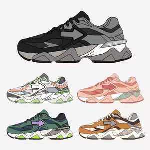 Zapatillas de <span class=keywords><strong>Tenis</strong></span> de Lujo Retro de Diseñador 2025, Nuevas Zapatillas 9060 con Forro de Malla, Antideslizantes, Cómodas con Cierre sin Cordones <span class=keywords><strong>para</strong></span> Invierno <span class=keywords><strong>NB</strong></span> - Product Image 1