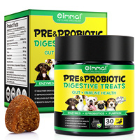 Oimmal 30 Soft Chews Friandises digestives prébiotiques pour la santé immunitaire de l'intestin, compléments alimentaires à mâcher pour chiens