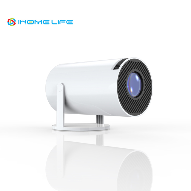 IHOMELIFE Newest HY300 Projector Pro Android 11 Mini Wireless Mobile Projector LED Wifi6 4K Portable Home Theater 120 Lumens 3
