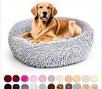 Luxuriöses Wasserdichtes Modernes Flauschiges Plüsch-Hundebett, Abnehmbar und Waschbar, Beruhigendes Sofa, Großes Maßgefertigtes Haustierbett