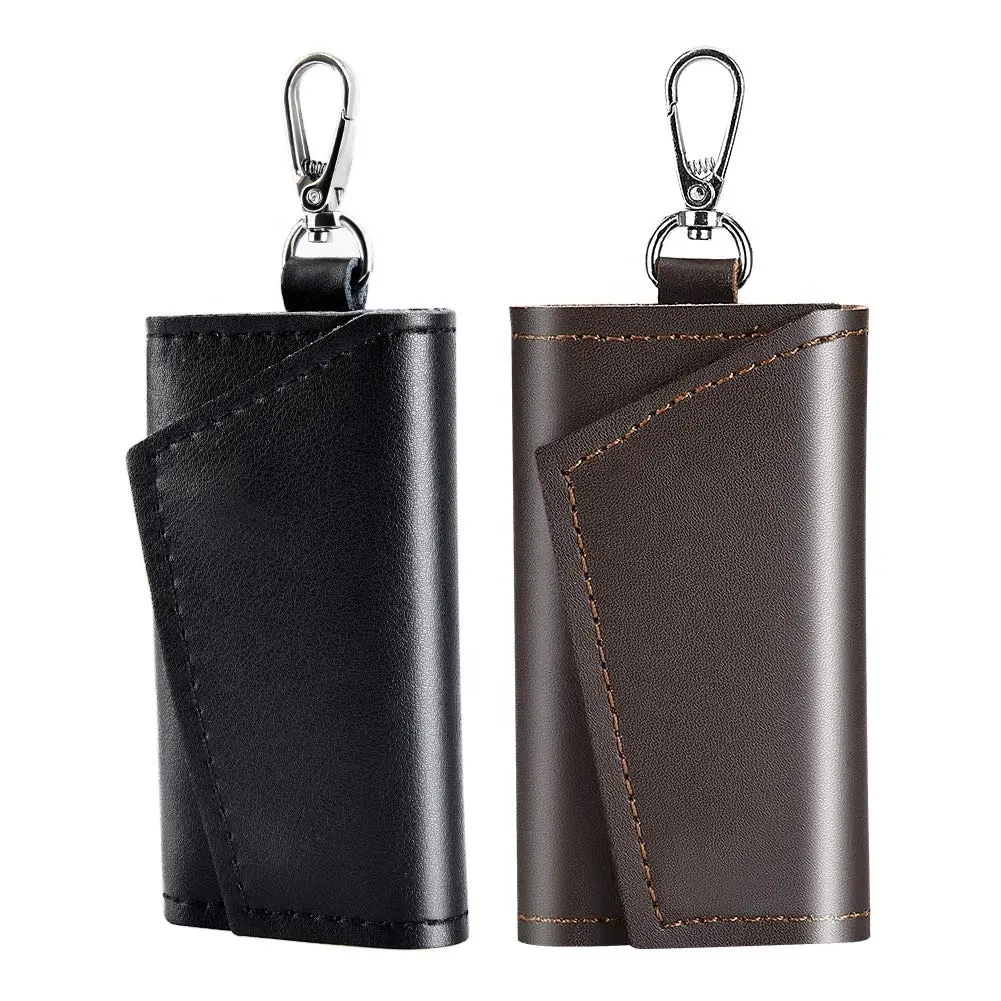 2020 New Design Multi Function Wallet Bag Key Case Cash Purse Keyring Pouch Mini Leather Key Holder Wallet for men women