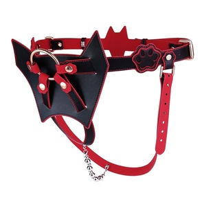 FAAK Body Restraint Strap O- Ring Bearer Pants Leather Harness Belt Underwear for Strap on <b>Dildo</b> Use Briefs Bondage Sex Toys - Product Image 5