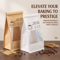 Sac d'emballage pour pain, biscuits, chips, sac auto-scellant, sac en papier alimentaire pour la cuisson