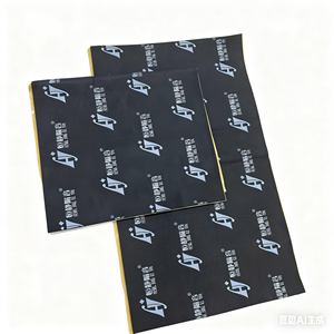 Tapis <span class=keywords><strong>insonorisant</strong></span> 3 en 1 pour voiture, caoutchouc butyle, feuille d'aluminium, mousse multicouche, réduction du bruit audio, isolation thermique pour <span class=keywords><strong>automobile</strong></span> - Product Image 2