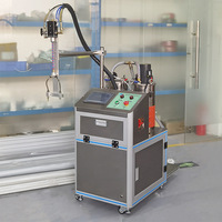 Machine de distribution automatique de colle AB à deux composants avec dosage proportionnel et bras robotisé