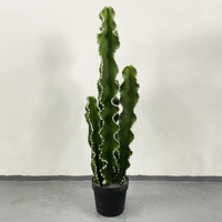 Grandes plantes de cactus artificielles réalistes, écologiques et durables avec pot décoratif pour la décoration intérieure, les mariages et Noël