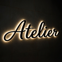 Letras de Canal LED Acrílicas 3D de Alta Durabilidad para Exteriores, Resistentes al Polvo y a la Intemperie, con Logotipo para Edificios