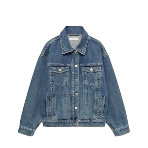 Chaqueta Bomber de Mezclilla Casual Vintage para Hombre, Nueva Colección 2026, Ecológica, Primavera, Color Azul Lavado - Product Image 1