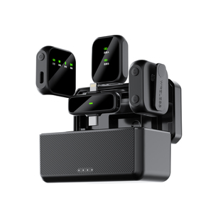 2 gói không dây Lavalier <span class=keywords><strong>Microphone</strong></span> cho iPhone <span class=keywords><strong>iPad</strong></span> Android giảm tiếng ồn <span class=keywords><strong>Mini</strong></span> <span class=keywords><strong>Microphone</strong></span> với sạc trường hợp - Product Image 1