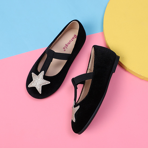 Nuovi arrivi elegante stella in pelle scamosciata bambini <span class=keywords><strong>ballerine</strong></span> ragazze scarpe Casual piatte Slip On scarpe eleganti <span class=keywords><strong>per</strong></span> bambini - Product Image 4
