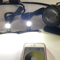 Objectif de projecteurs de voiture avec des yeux de diable colorés RVB de 2.5 pouces led