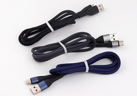 Cable de Datos USB-C de Carga Rápida 6A con Conductor de Cobre Puro, Trenzado de TPE/Nylon, Compatible con Micro USB e iOS para Teléfonos Móviles