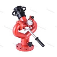 Canon à eau automatique anti-incendie Guangmin-Fire à commande électrique, rouge, portée de jet 65-85m, débit 20-80L/S