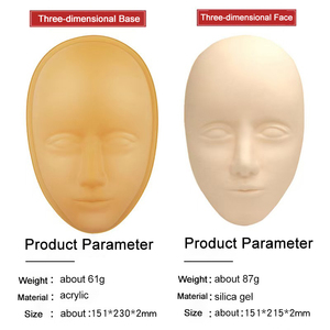 5D tatuaje práctica máscara principiante conjunto silicona Artificial piel humana ceja labio delineador <span class=keywords><strong>de</strong></span> ojos práctica piel humana con Base - Product Image 3