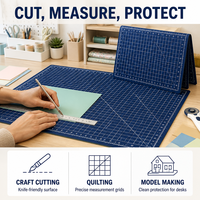 Tapete de Corte Flexible de PVC Autocicatrizante con Líneas de Cuadrícula para Plotter, Tamaños A1, A2, A3, A4, A5