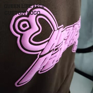Custom logo Low Moq Unisex <strong>Bride</strong> Embroidered Sweatshirt New Design Boxy 100% Cotton Dtg Print <strong>Hoodie</strong> - Product Image 3