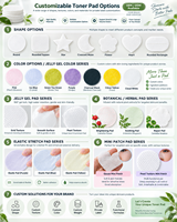 Tampons tonifiants au cactus pour le visage avec niacinamide et hamamélis pour affiner les pores, lisser et hydrater la peau, soin quotidien du visage, 100 tampons
