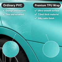 Film de protection de voiture en TPU brillant auto-réparant, changeant de couleur, résistant aux taches, anti-rayures, anti-UV, revêtement 7,5 mil