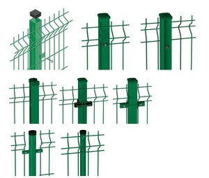 Promotion : Clôture en treillis soudé <span class=keywords><strong>3D</strong></span>, Clôture <span class=keywords><strong>Nylofor</strong></span> <span class=keywords><strong>3D</strong></span>, Prix de la clôture <span class=keywords><strong>Nylofor</strong></span>, Fournisseurs de clôtures en treillis V, Clôture en treillis métallique courbé - Product Image 3