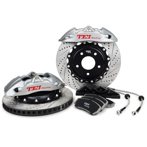 Kit de freinage avant TEI P40EV, disque de frein 355x28mm, étrier de frein 4 pistons, jante 18 pouces pour <span class=keywords><strong>Toyota</strong></span> RAV4 2005-<span class=keywords><strong>2021</strong></span> - Product Image 1